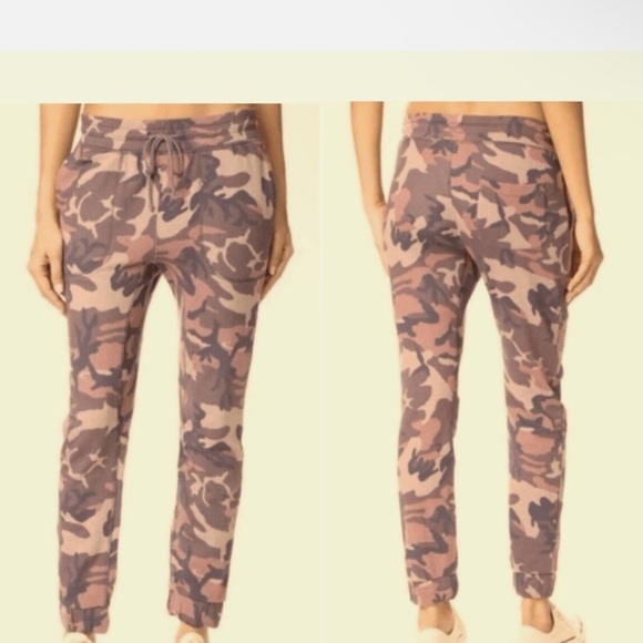 Free People Intimately Free Maroon Sand Combo Camouflage Joggers - Picture 5 of 5